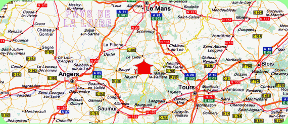 Localisation du gte dans la rgion
